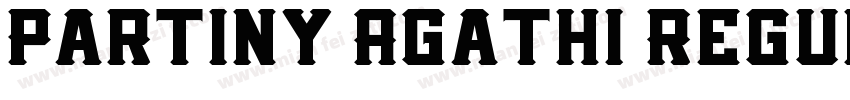 Partiny Agathi Regul字体转换